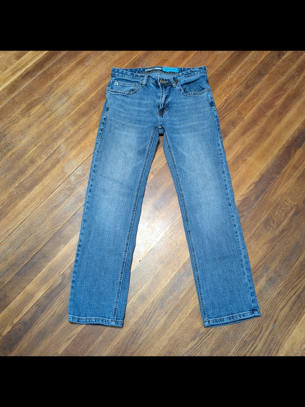 ROCK & ROLL Jean Mens 30x30 Blue Stretch HOOEY Revolver Straight Cowboy Denim